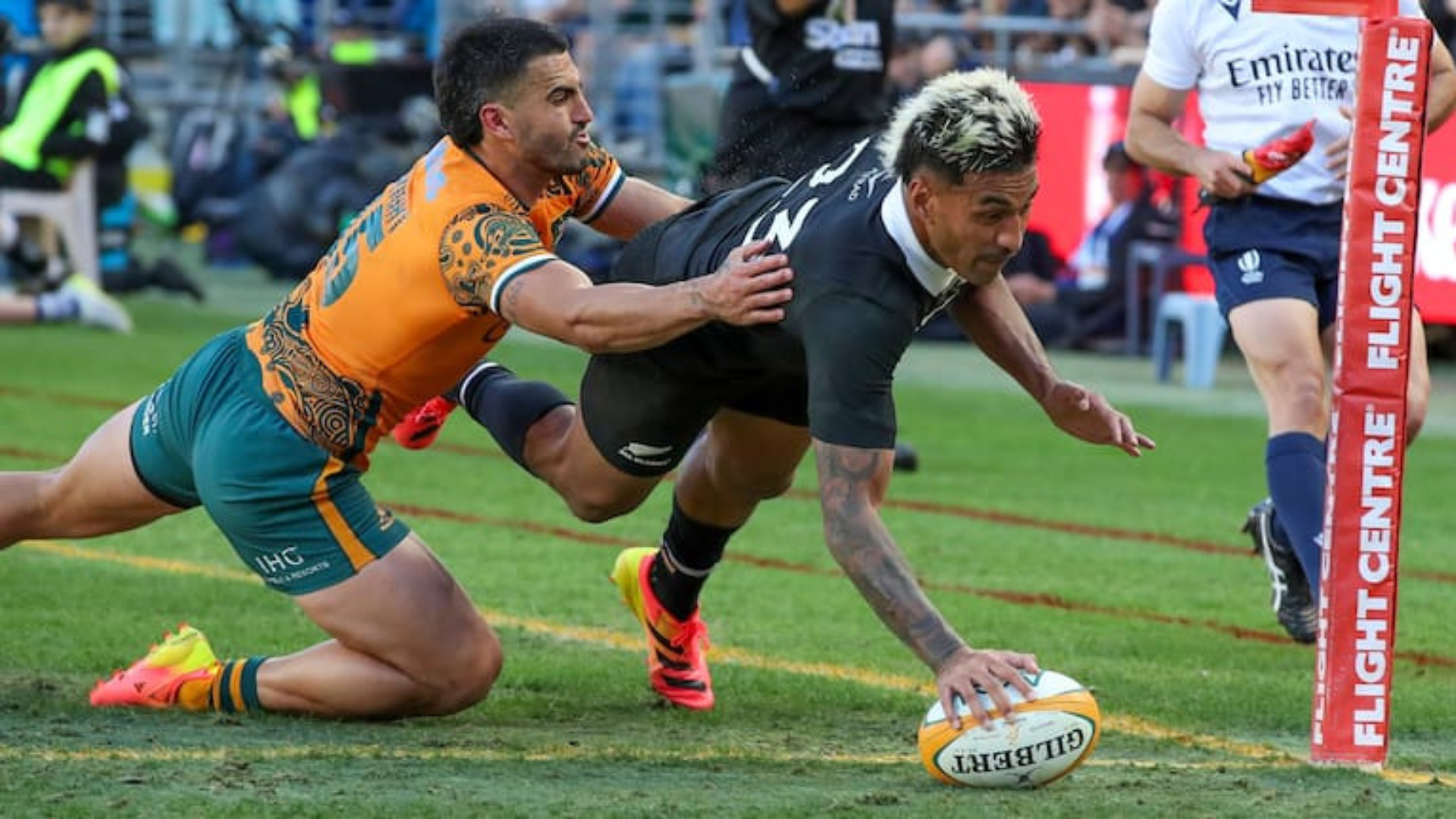 All Blacks thrash Wallabies 43-21 to complete Bledisloe Cup clean sweep