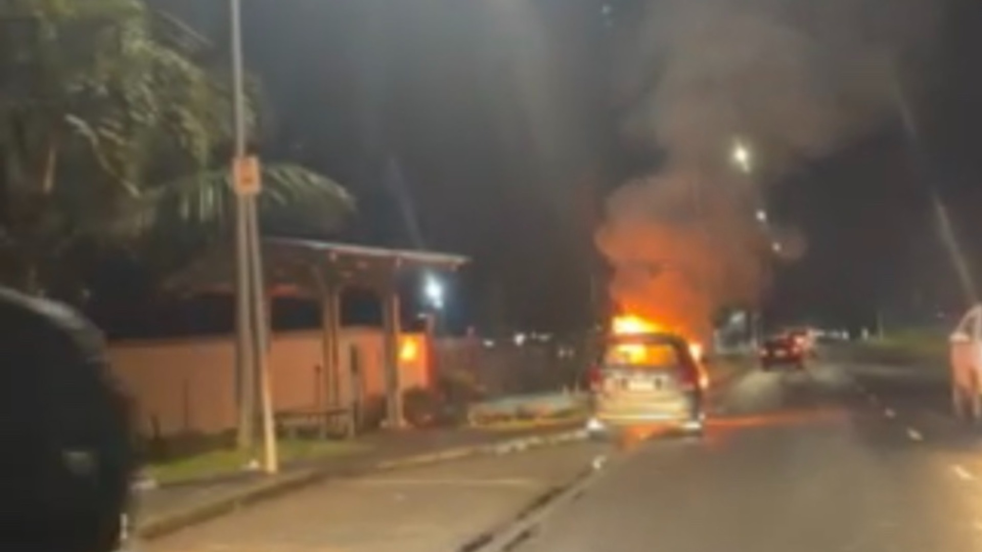 No injuries reported after rental car catches fire near Nausori Airport