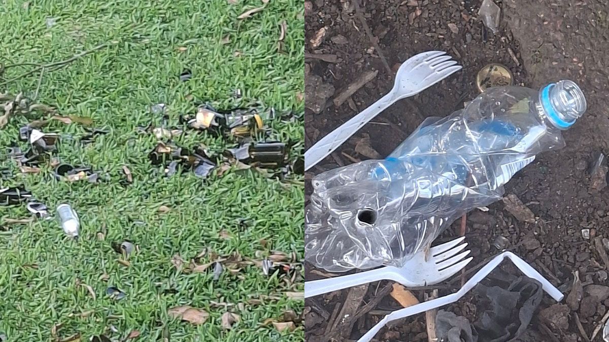 Parent raises concerns over children's safety with broken bottles and other paraphernalia litter Komo Park in Samabula