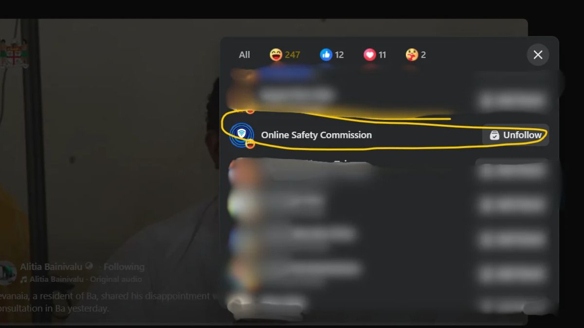 Online Safety Commissioner seeks answers over Commission’s laugh reaction to Levuidali incident on facebook