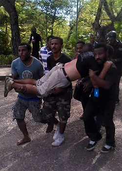 PNG Police shoot protesting university students