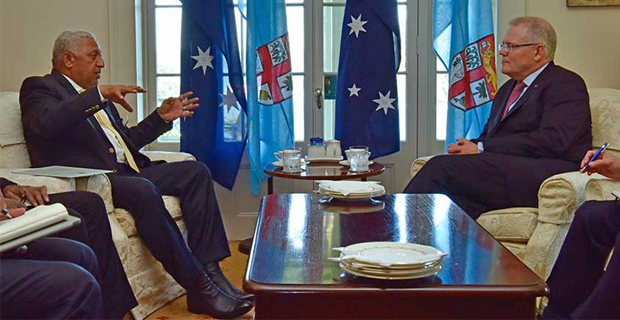 Australian PM Scott Morrison looking forward to meeting his friend Bainimarama