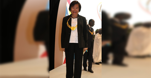  Lorraine Mar honored at Association of National Olympic Committee 24th General Assembly