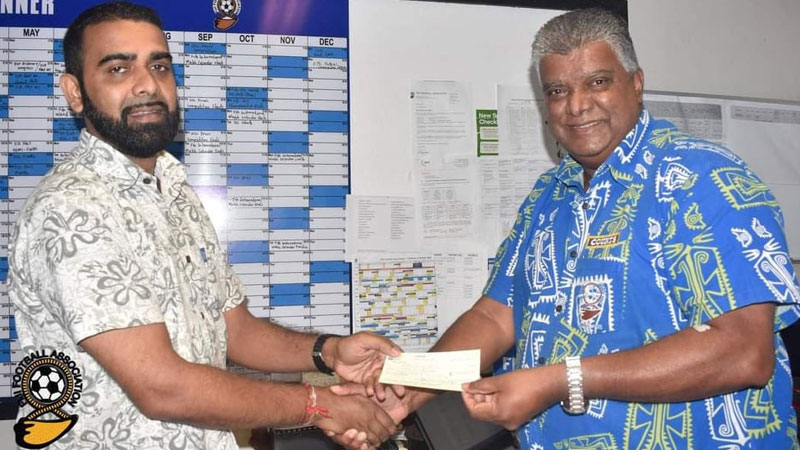 Labasa Town Council receives $25,000 from the Fiji FA to upgrade Subrail Park for Fiji FACT
