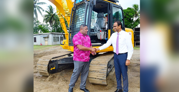 Japanese govt donates 3 excavators to Ministry of Waterways & Environment