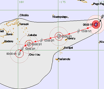 Tropical Cyclone Alert in force for Lau Group