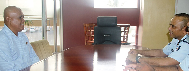 Tuvalu's Police Commissioner pays courtesy visit to Fiji’s Police Commissioner 