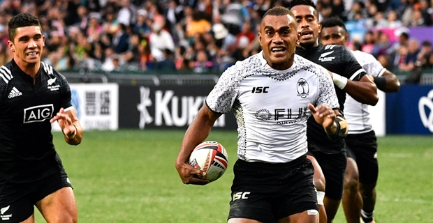 Fiji beats NZ 26-17 and will meet England in the Cup Quarters of the Paris 7s