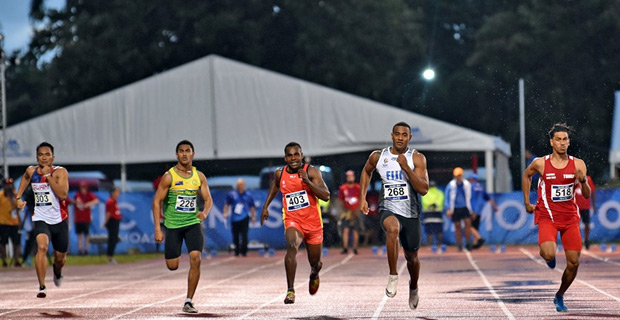 Tabakaucoro qualifies for the semi-final of the Mens 200M