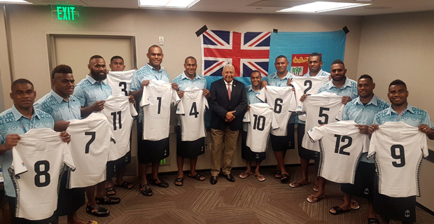 Fiji 7s team calm and focused ahead of Japan game at the RWC 7s in San Francisco 