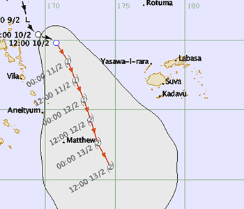 Heavy rain warning in force for parts of Fiji