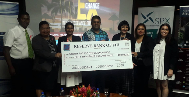 RBF hands $50,000 cheque as golden sponsor for World Exchange Congress