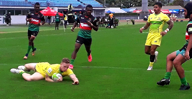 Australia defeat Vanuatu 52-7 in 1st match of Men's Olympic Qualifiers during the Oceania 7s