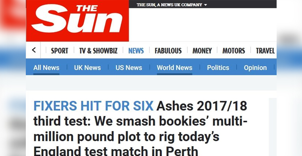 Match fixing claims ahead of third Ashes test