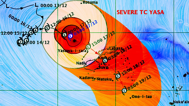 Hurricane warning now in force for many parts of Fiji - Vimarsana News