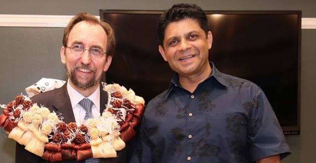 UN High Commissioner for Human Rights welcomed with a traditional ceremony