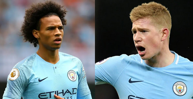 Manchester City leads Cardiff City in English Premier League