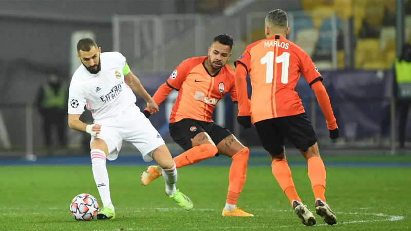 Real Madrid's last 16 qualification hopes in balance after 2-0 defeat over Shakhtar Donetsk