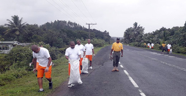 Fiji Corrections Service undertakes nation wide roadside cleanup campaign