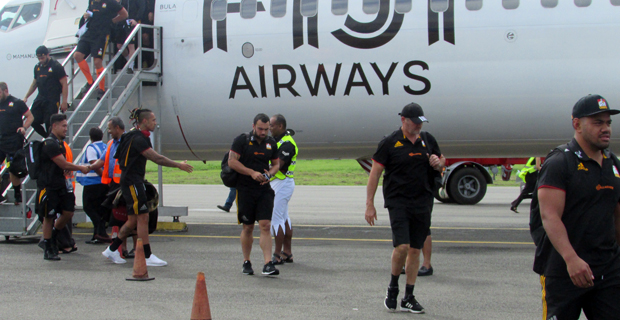 Chiefs arrive in Suva ahead of their crucial clash against the Highlanders
