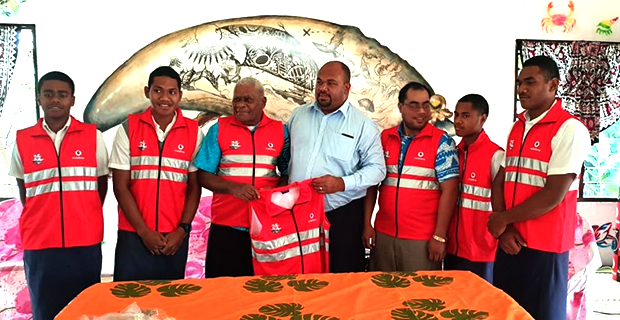 Vodafone Fiji launches Road Safety campaign by distributing 50 reflective jackets to villages along the Coral Coast.