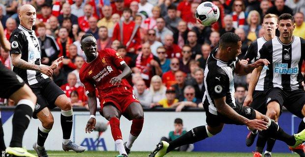 Liverpool remain Premier League leaders after beating Newcastle 3-1