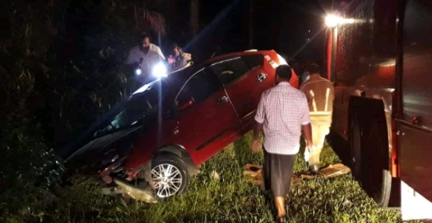 Police searching for man that allegedly fled the scene of an accident near Sawani