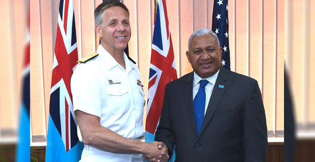 Admiral Davidson meets PM Bainimarama