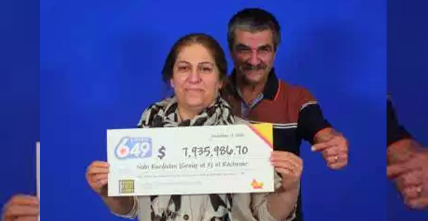 Californian couple to have amazing Christmas after 6/49 win of nearly $8 million