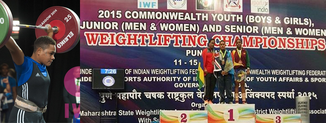 Vaivai wins gold at the Commonwealth Weightlifting Championships