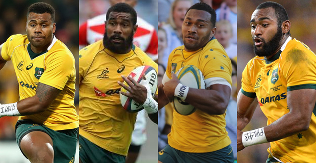 4 players with links to Fiji have been named in the Wallabies squad