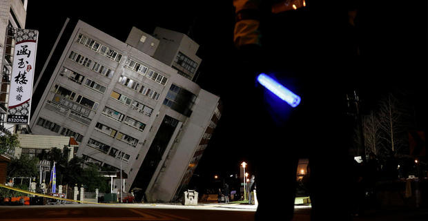 Strong earthquake in Taiwan kills at least two people and injures over 200 others