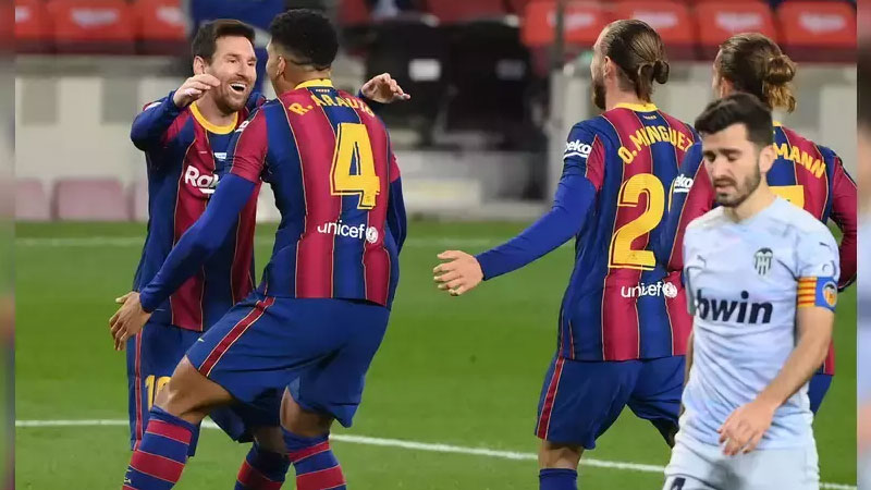 Messi equals Pele’s record of 643 goals for a single club