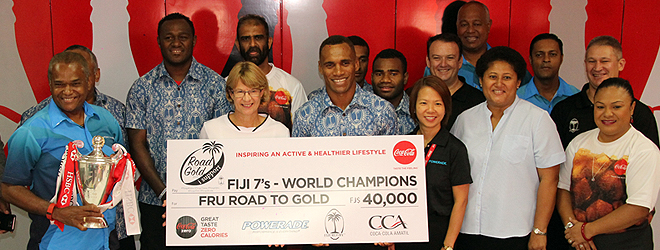 Coca-Cola Fiji donates $40,000 to Road to Gold initiative