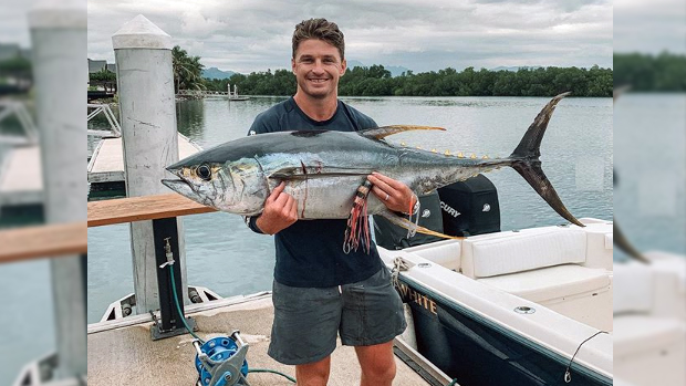 Barrett enjoying his extended break from rugby in Fiji