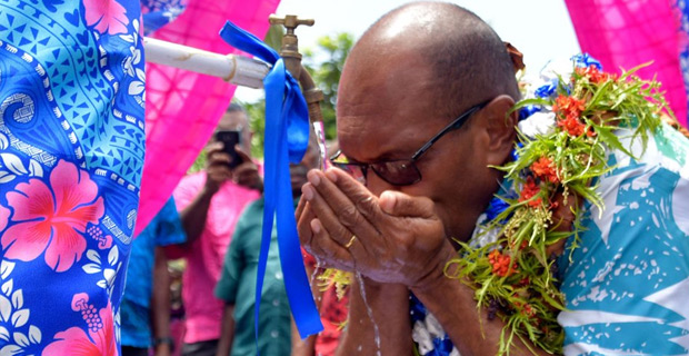 People of Drauleba Settlement in Naitasiri now enjoy free flow of safe drinking water 