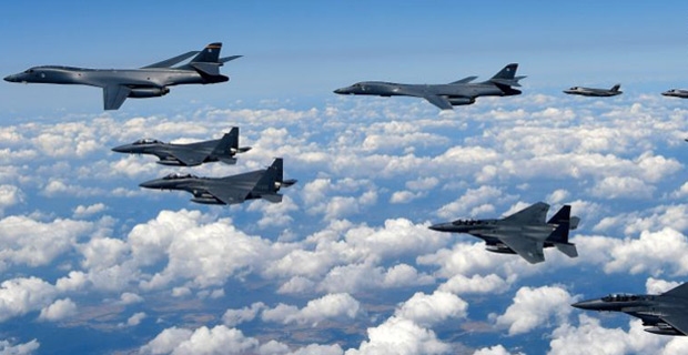 Warplanes of 4 different countries face off in Asia in unprecedented confrontation