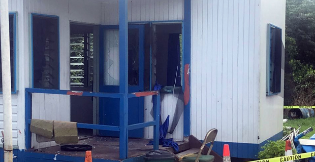 Man in custody after attack at Delainavesi Community Police Post 