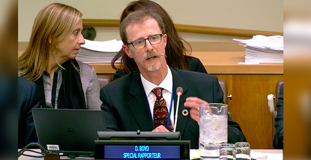 Fiji should step up action to protect human rights from environmental risks - Boyd