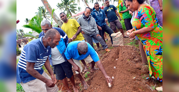 Farmers from Serua and Namosi undertake training on how to maximise potato farming