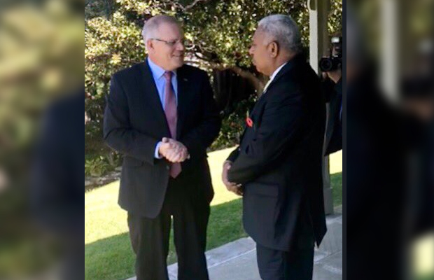 PM Bainimarama meets with Australia’s PM for the first time