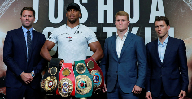 Joshua returns to Wembley in heavyweight world title unification bout against Alexander Povetkin