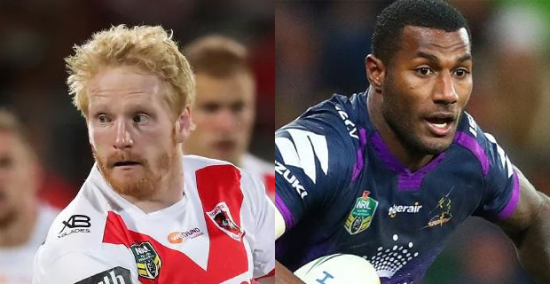 Dragons and Storm to battle tonight in NRL top of the table clash