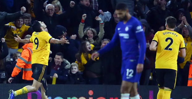 Wolves stun Chelsea 2-1 to gain their first victory in seven EPL matches