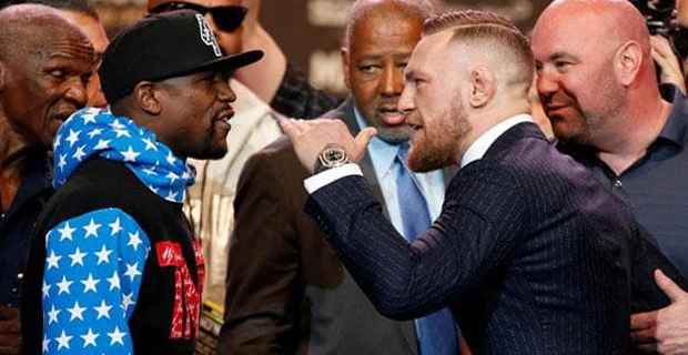  Lennox Lewis mocks Mayweather-McGregor fight