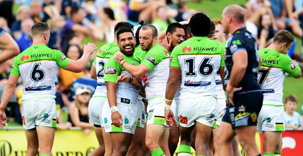 Raiders play against Cowboys in round 11 of the NRL competition 