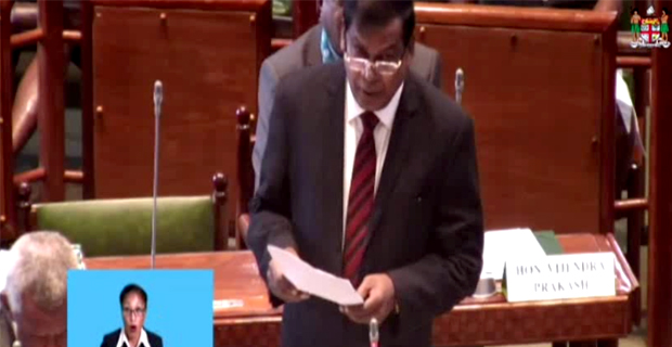 Biman Prasad walks out of Parliament