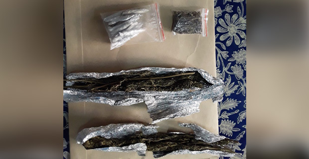 Woman allegedly found in possession with dried leaves believed to be marijuana in police custody