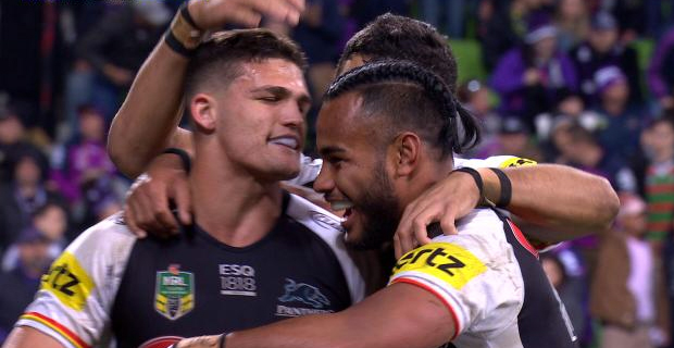 Panthers within touching distance of home NRL final after upsetting Storm 22‑16