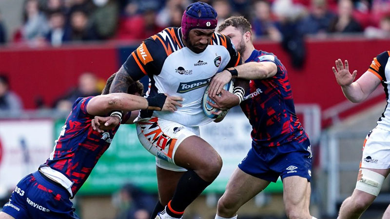 Leicester makes it 10 from 10 Premiership wins after 28-26 victory over Bristol